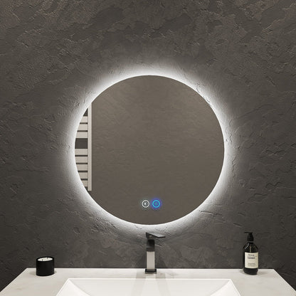 Aura LED Mirror – Backlit Round Mirror 24" - LED MIrror NeoNova Decor