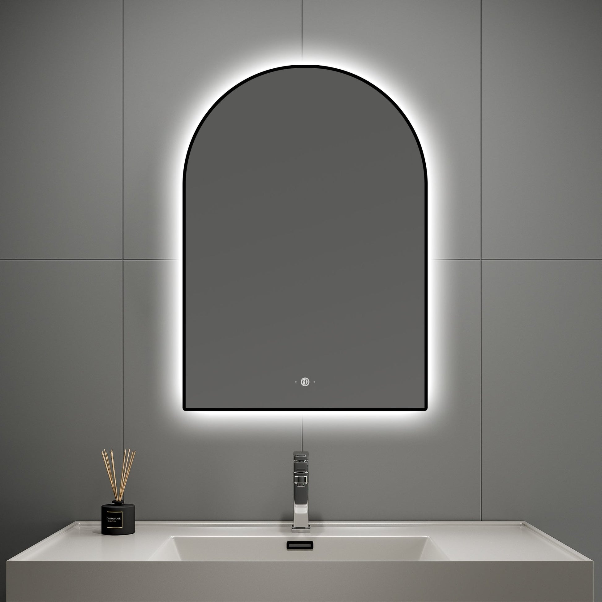 Backlit Frame Arched LED Mirror with Motion Sensor, Anti - Fog - LED MIrror24"x34" NeoNova Decor