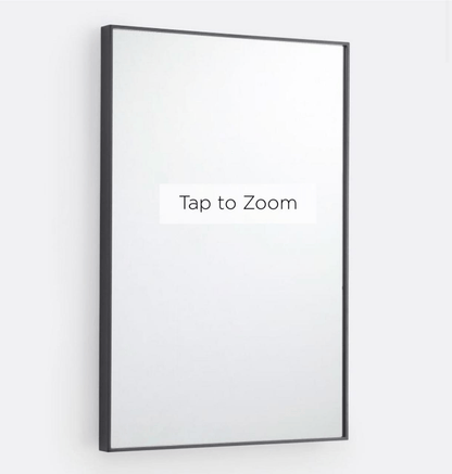 Bathroom mirror with black aluminum frame - 24''x36'' NeoNova Decor