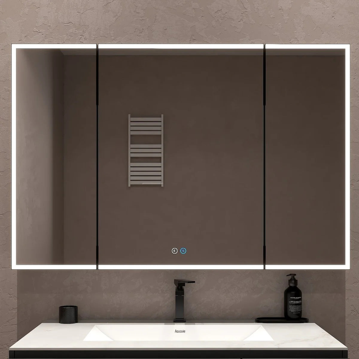 48"x32" LED Mirror Cabinet, Anti-Fog, Dimmable Light & Memory – Wall-Mounted 48"x32"