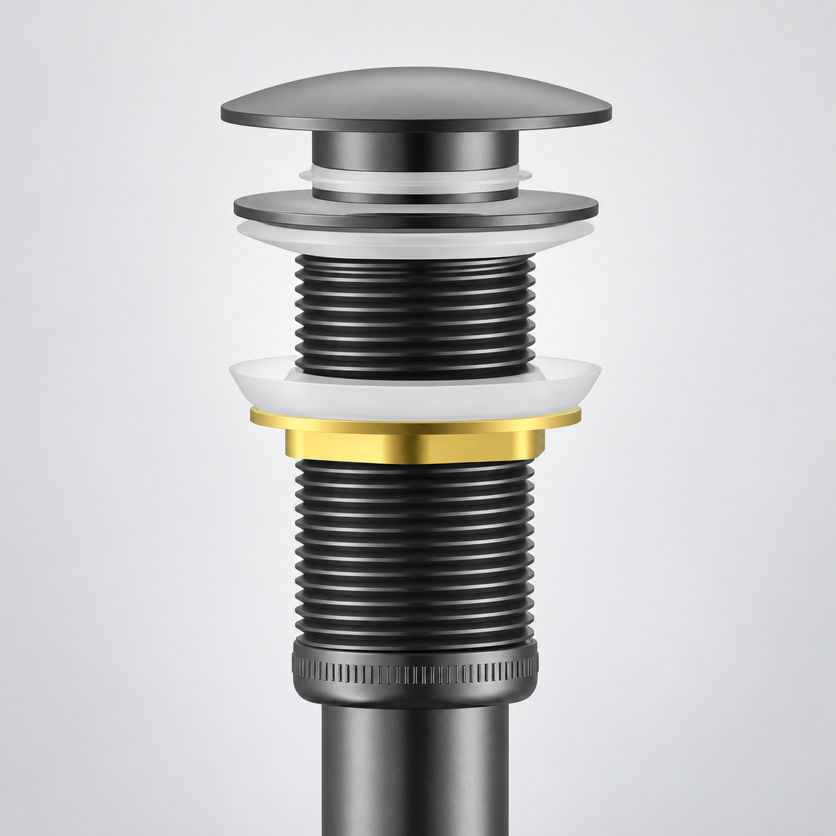 Brass Bottle Trap Drain (No Overflow) — Rounded Design, cUPC Certified