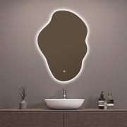 Flow LED Mirror – 24"x32", Wave Sensor & Backlit Glow - LED MIrror24"x32"