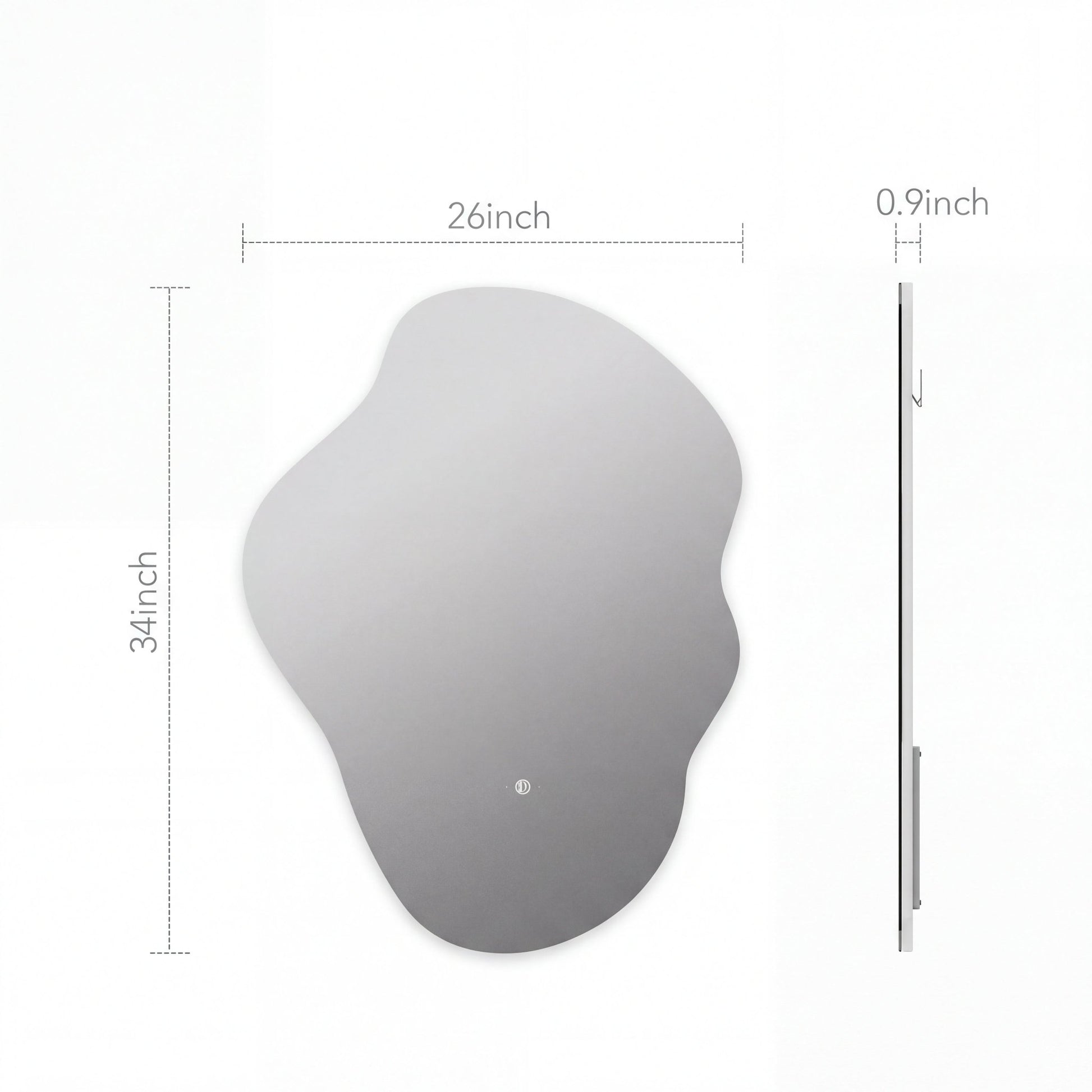 Flow LED Mirror – 24"x32", Wave Sensor & Backlit Glow - LED MIrror24"x32"