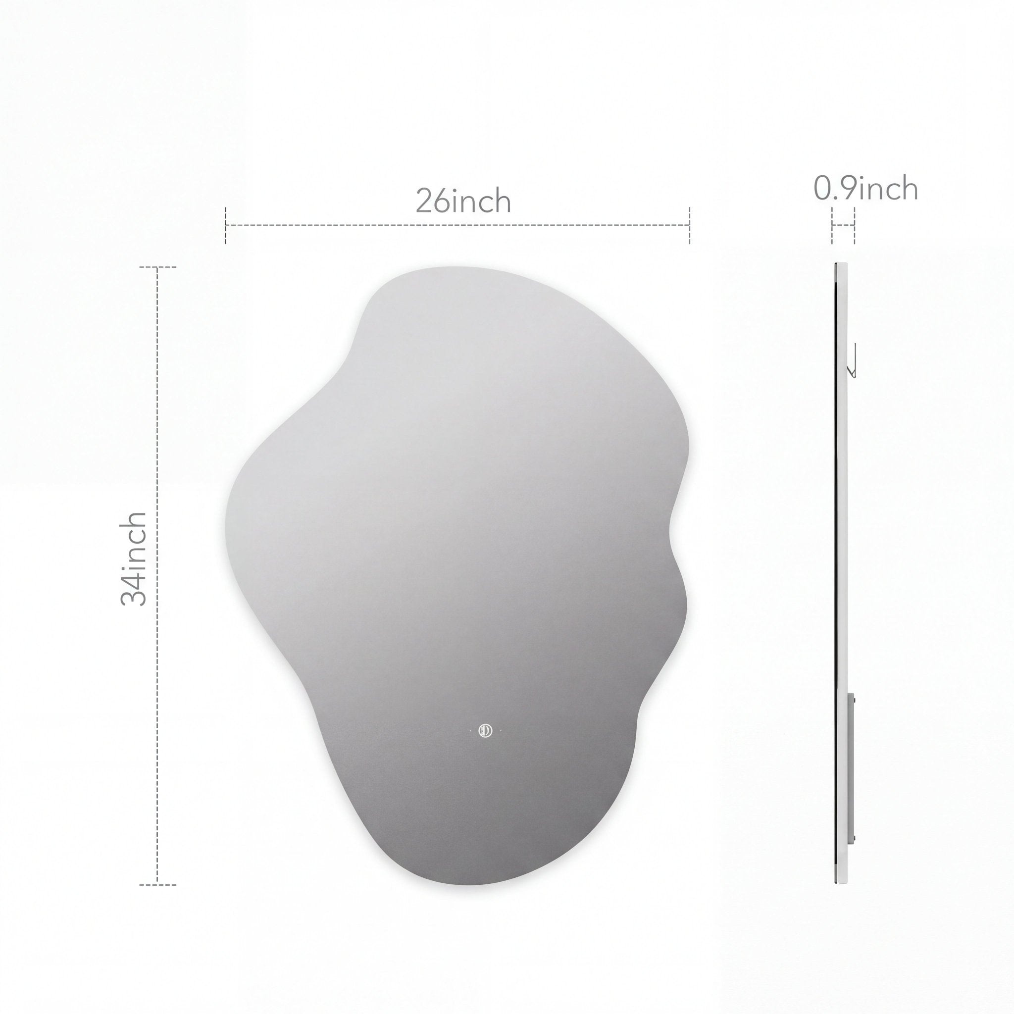 Flow LED Mirror – 24"x32", Wave Sensor & Backlit Glow - LED MIrror24"x32"