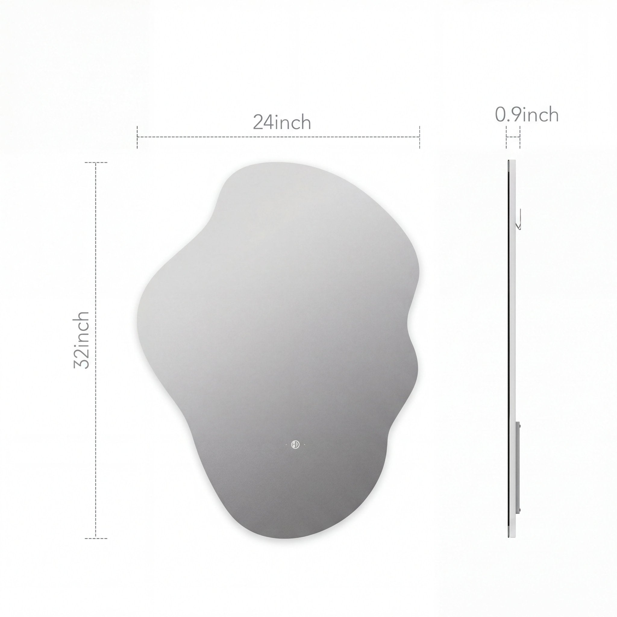 Flow LED Mirror – 24"x32", Wave Sensor & Backlit Glow - LED MIrror24"x32"