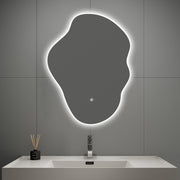 Flow LED Mirror – 24"x32", Wave Sensor & Backlit Glow - LED MIrror NeoNova Decor