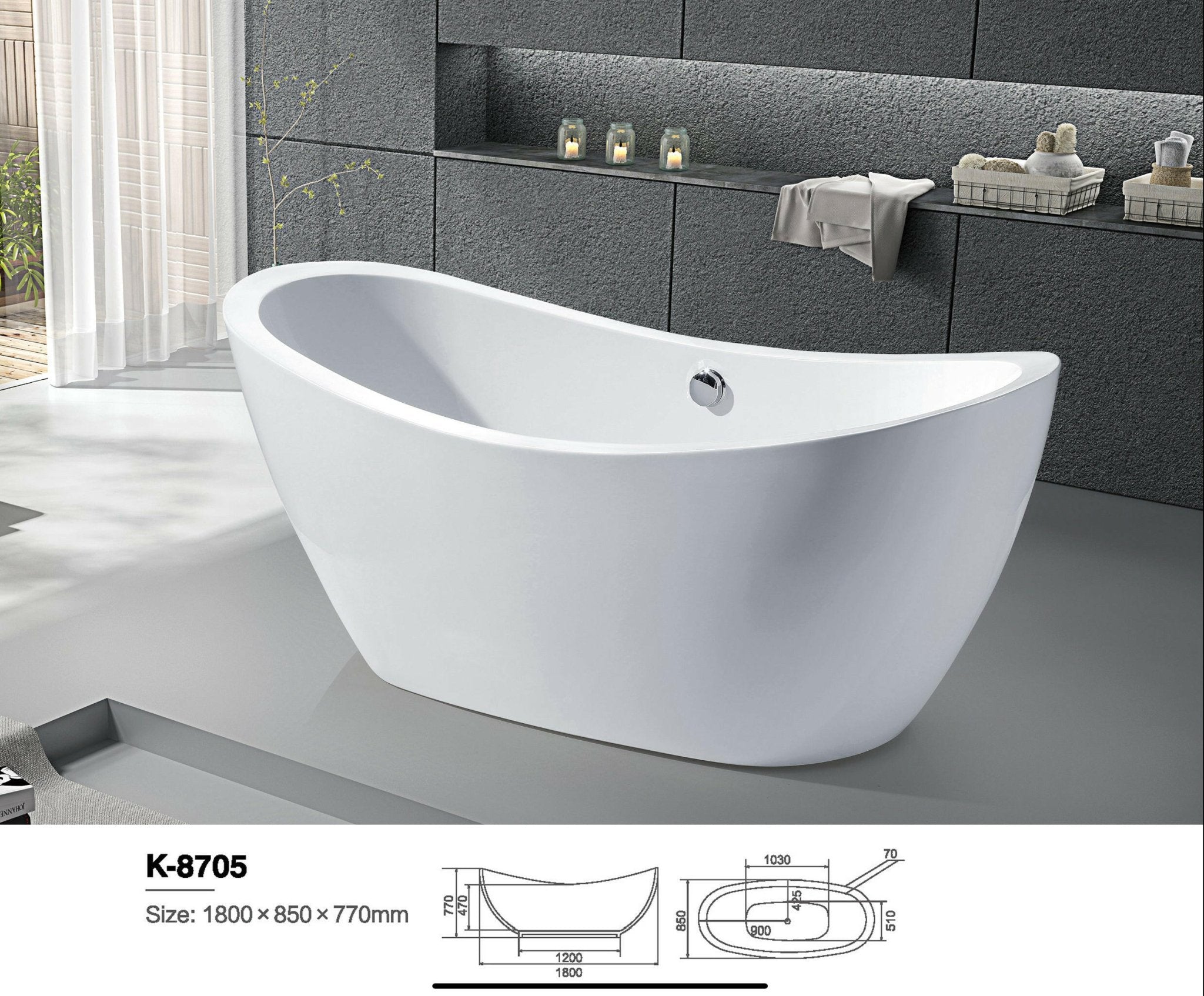 Free standing bathtub - NeoNova Decor