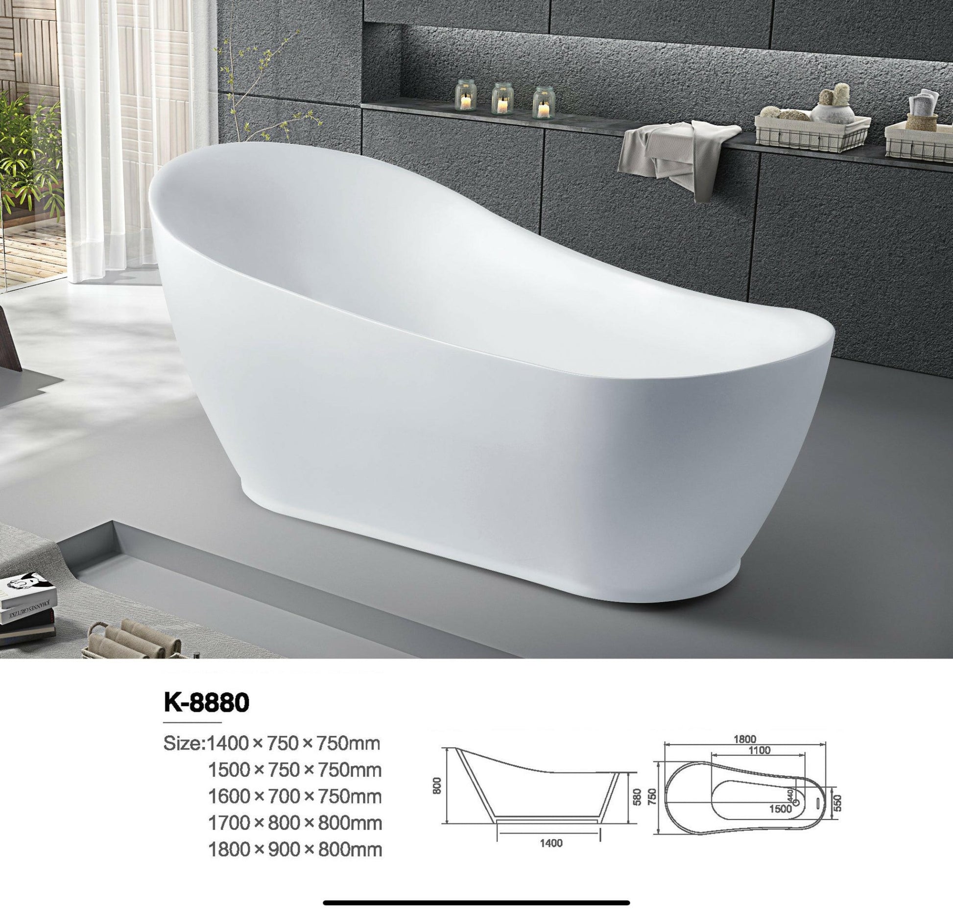 Freestanding bathtub - NeoNova Decor