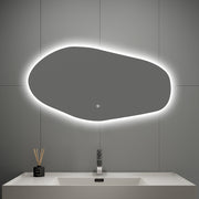 Glide LED Mirror – 42"x22", Backlit, Wave Sensor, Anti - Fog - LED MIrror NeoNova Decor