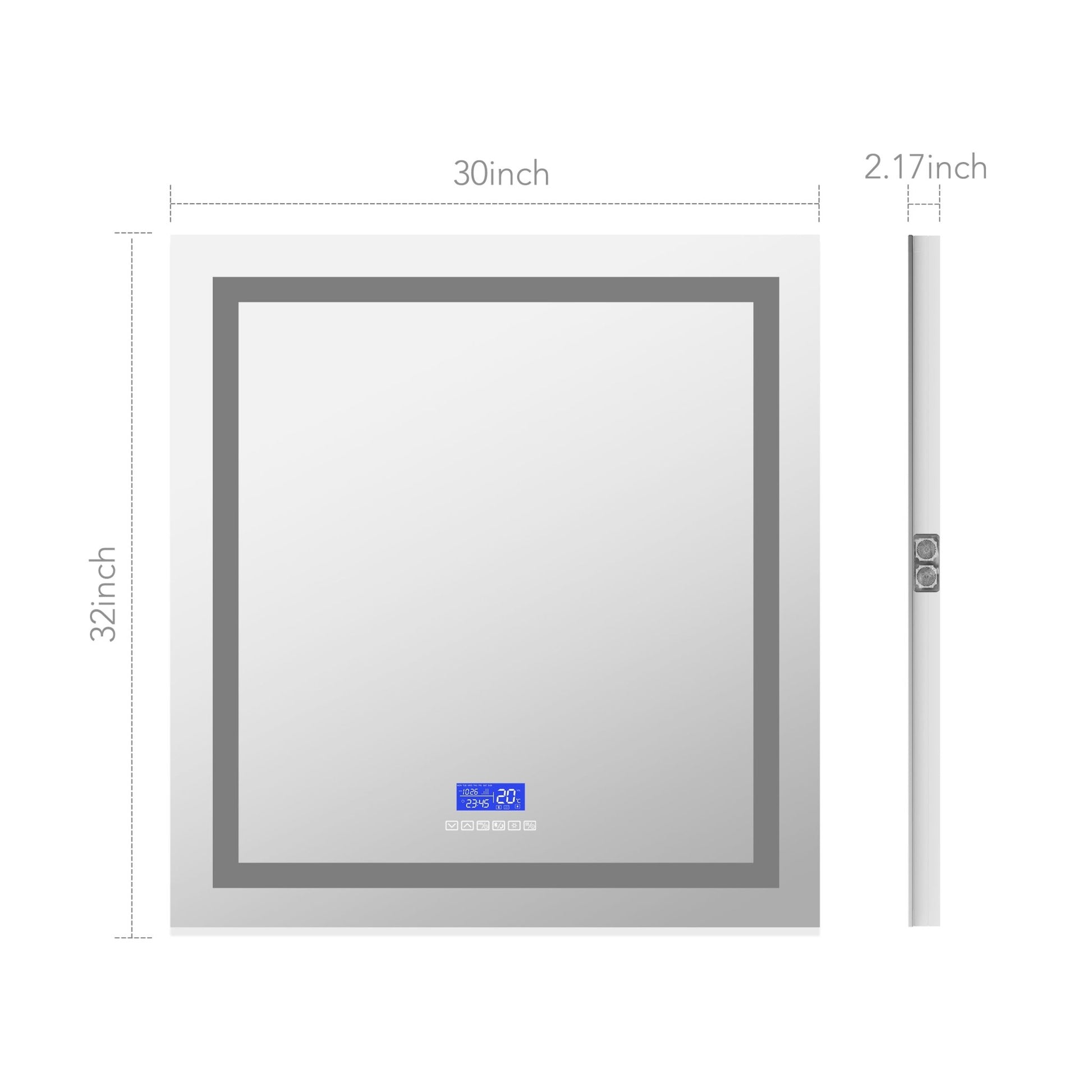 LED Vanity Mirror with Bluetooth Speaker – Touch Sensor, Anti - Fog, 3 - Color Light | 24" - 42" - LED MIrror24"x 32" NeoNova Decor