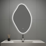 Loop LED Mirror – 24"x38", Backlit, Wave Sensor, Anti - Fog - LED MIrror NeoNova Decor