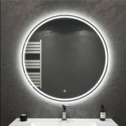 Luna Round LED Mirror Frameless – Copper - free Tempered Glass - 30"/32"/34" - LED MIrror30"x30"