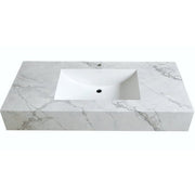 Luxury Sintered Stone Seamless Ceramic Basin – Snowy River Pattern Vanity Sink - 120cm x 54cm x 12cm NeoNova Decor