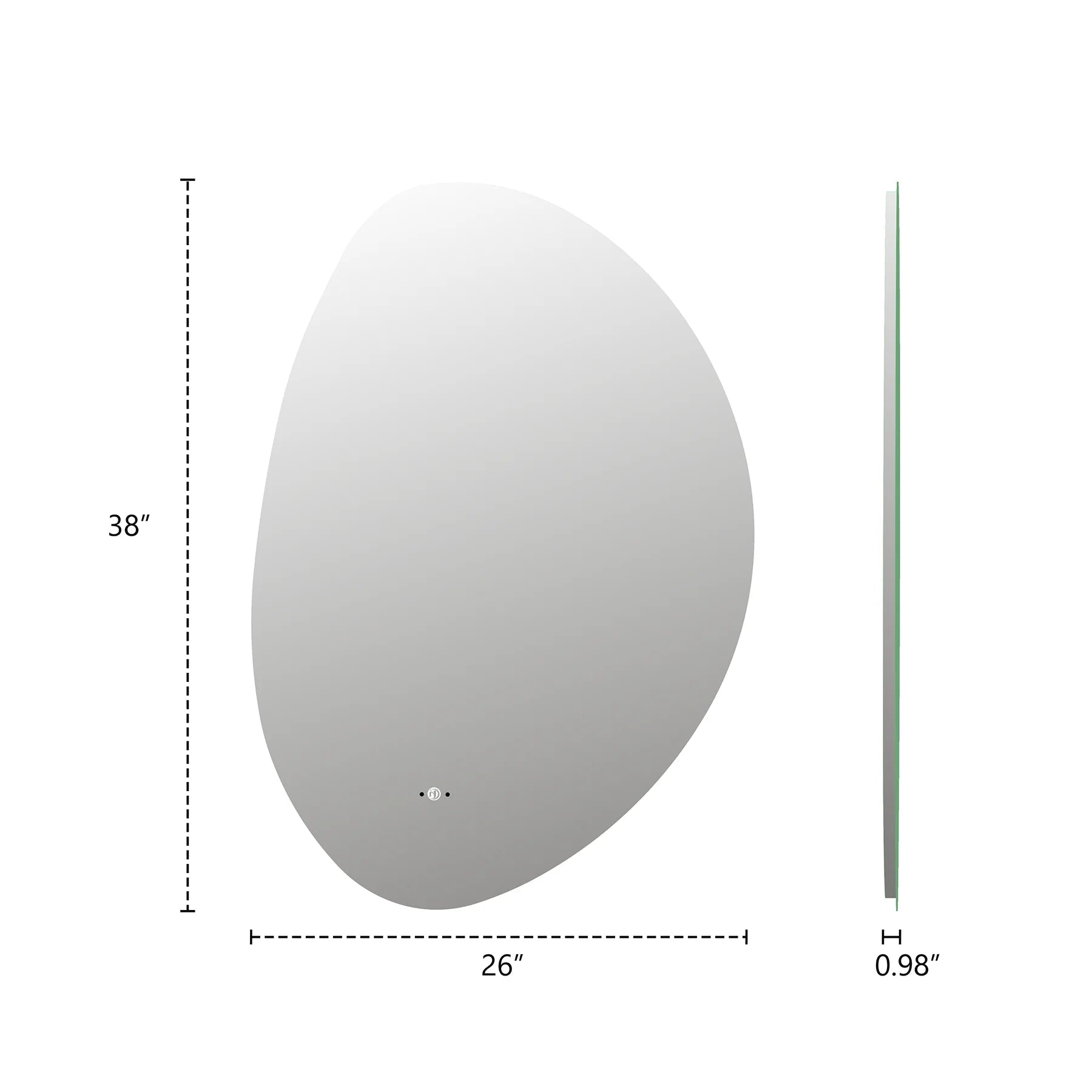 Minimal LED Mirror with Anti - Fog & Touchless Control - LED MIrror24“x36”