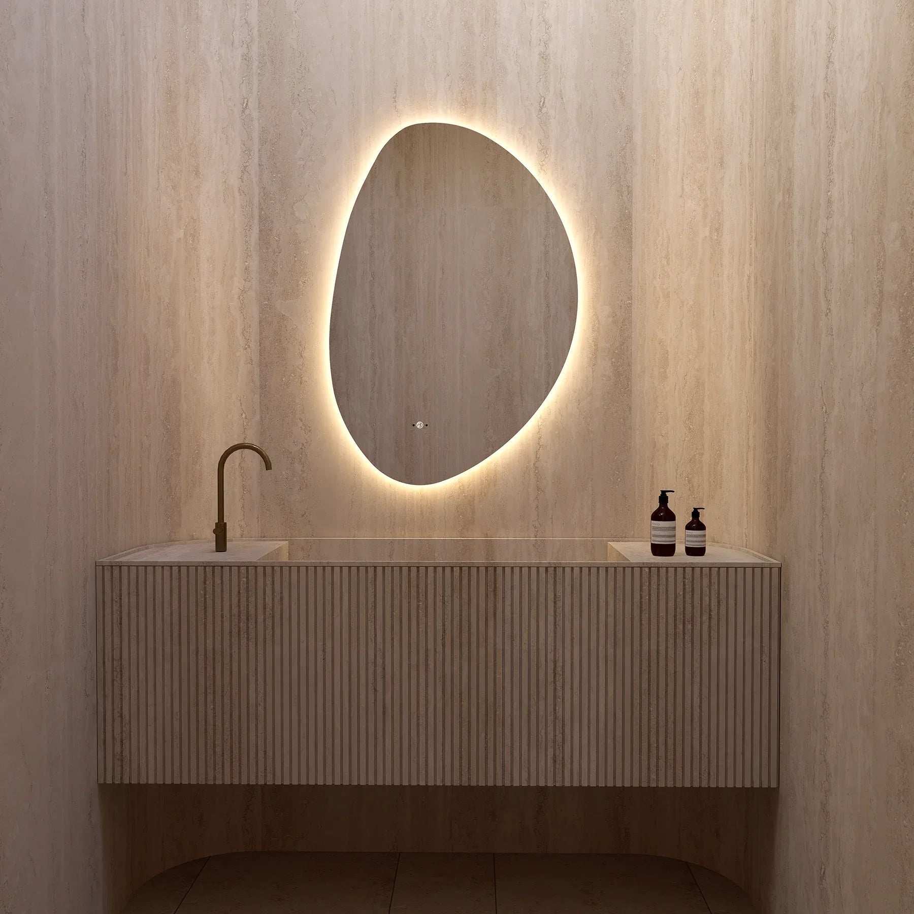 Minimal LED Mirror with Anti - Fog & Touchless Control - LED MIrror26“x38”
