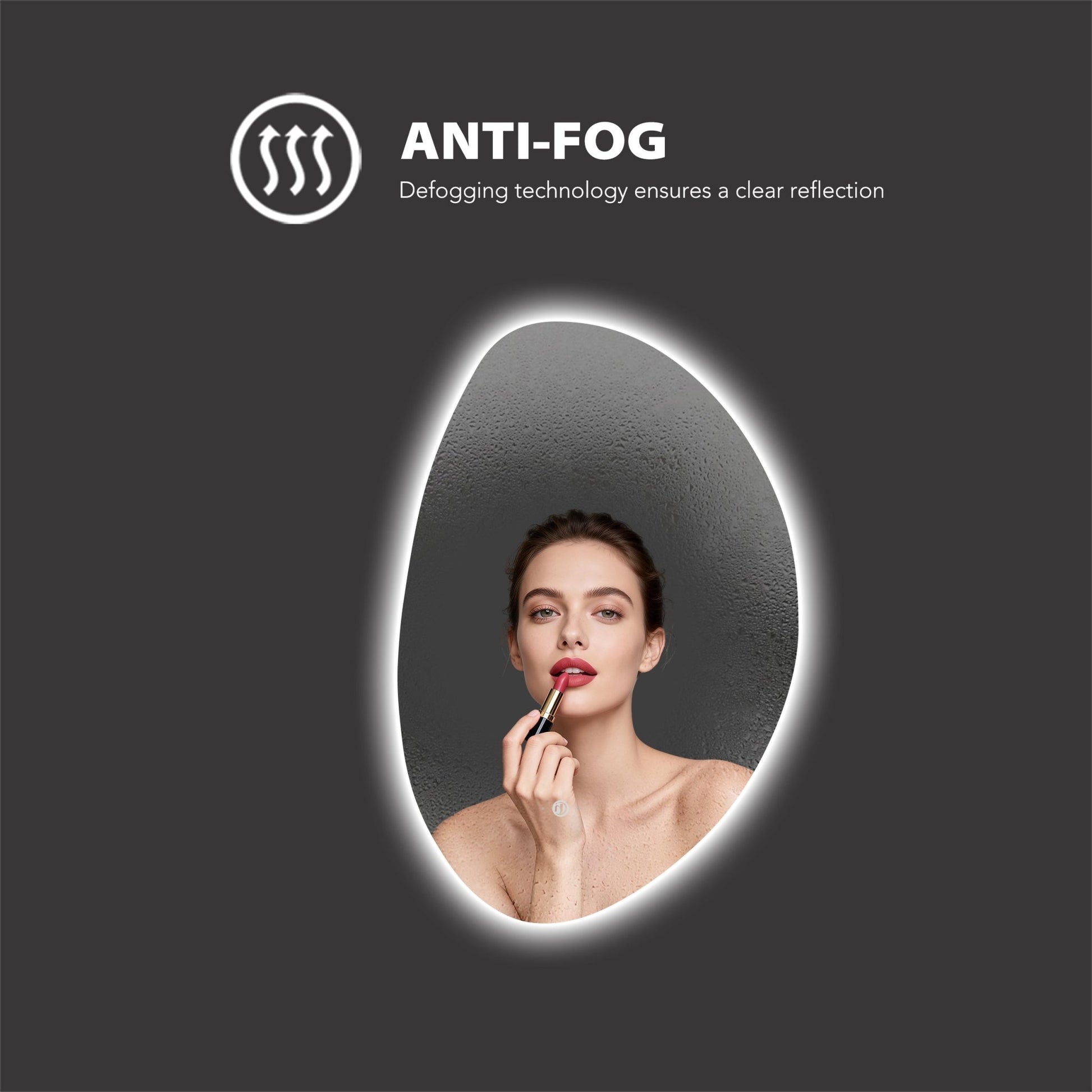 Minimal LED Mirror with Anti - Fog & Touchless Control - LED MIrror26“x38”