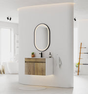 Modern Floating Vanity 24"/28"/30"/32" – Narrow Depth 18", Ceramic Sink - Vanity24" NeoNova Decor