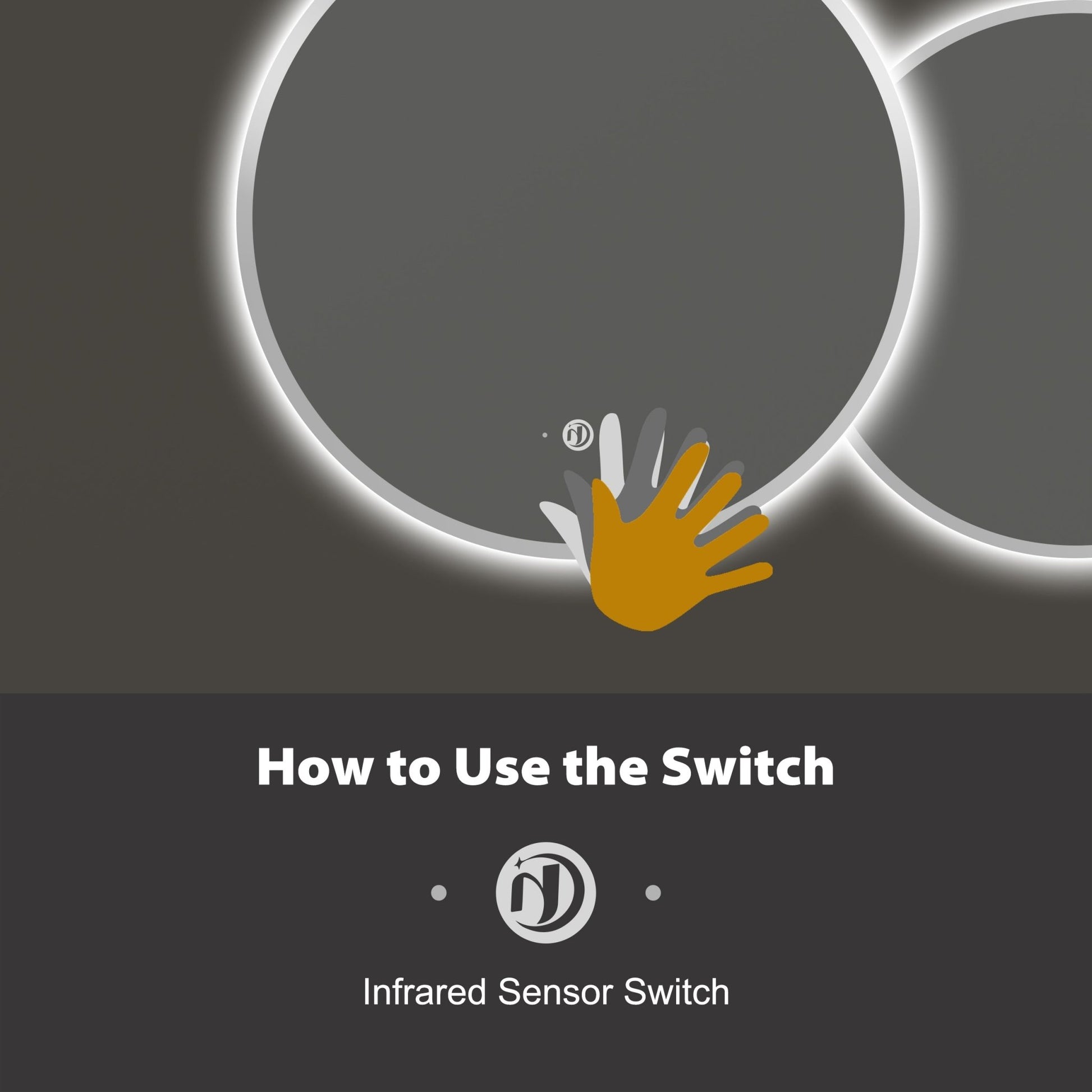 Modern Overlapping Double Circle LED Bathroom Mirror - LED MIrror32"