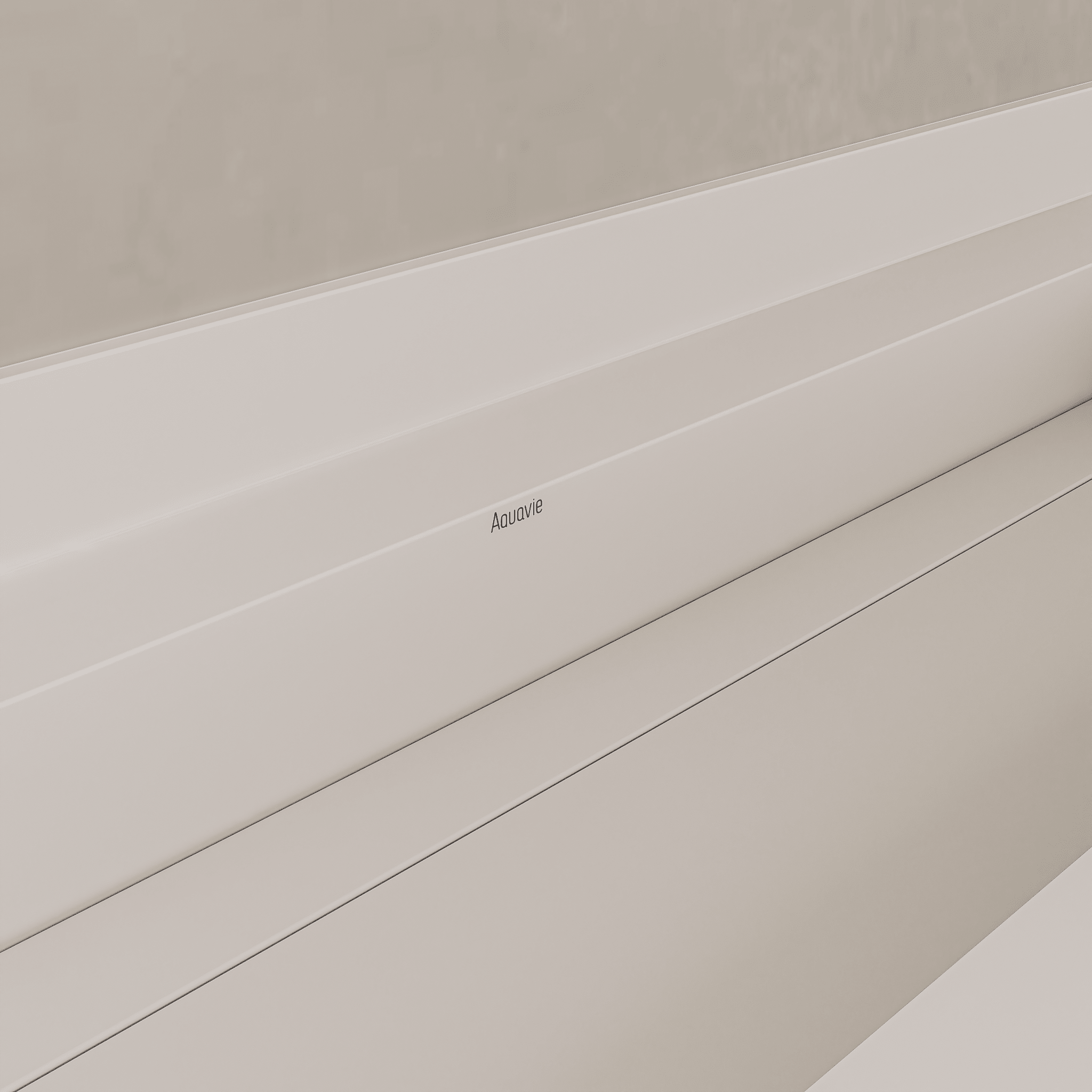 Monolithic Floating Vanity | Double Trough Sink with Hidden Drain (60" / 71") - 60"