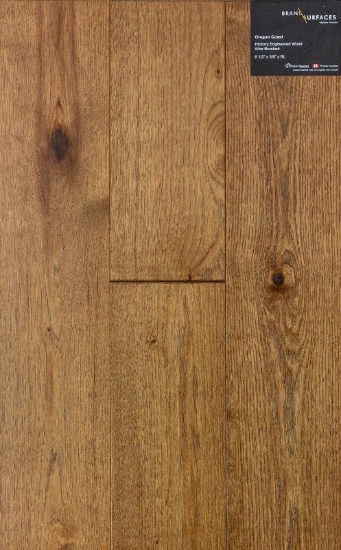BRAND SURFACES Engineered Hardwood Hickory HDF (CLICK) 3/8"