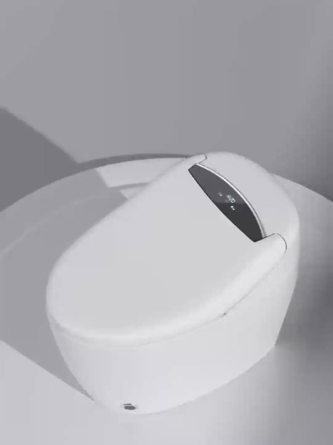 Load video: Smart Bidet Toilet with Auto Flush, Heated Seat, Dryer &amp; Night Light – CUPC Certified
