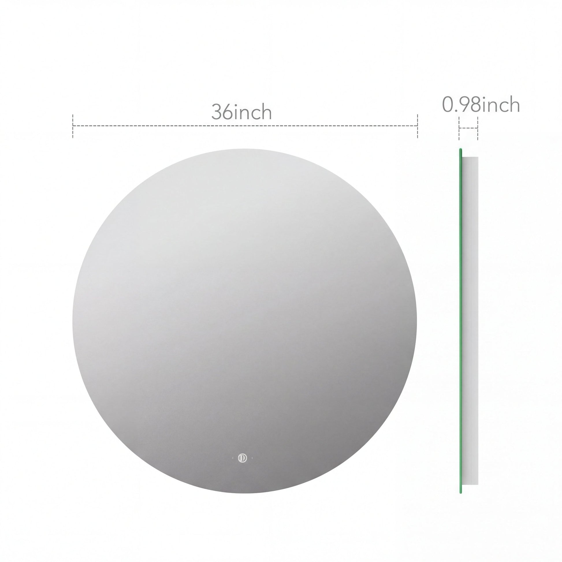 Round LED Bathroom Mirror with Sensor Switch, Dimmable Backlit Anti - Fog Vanity Mirror - LED MIrror30"x30"