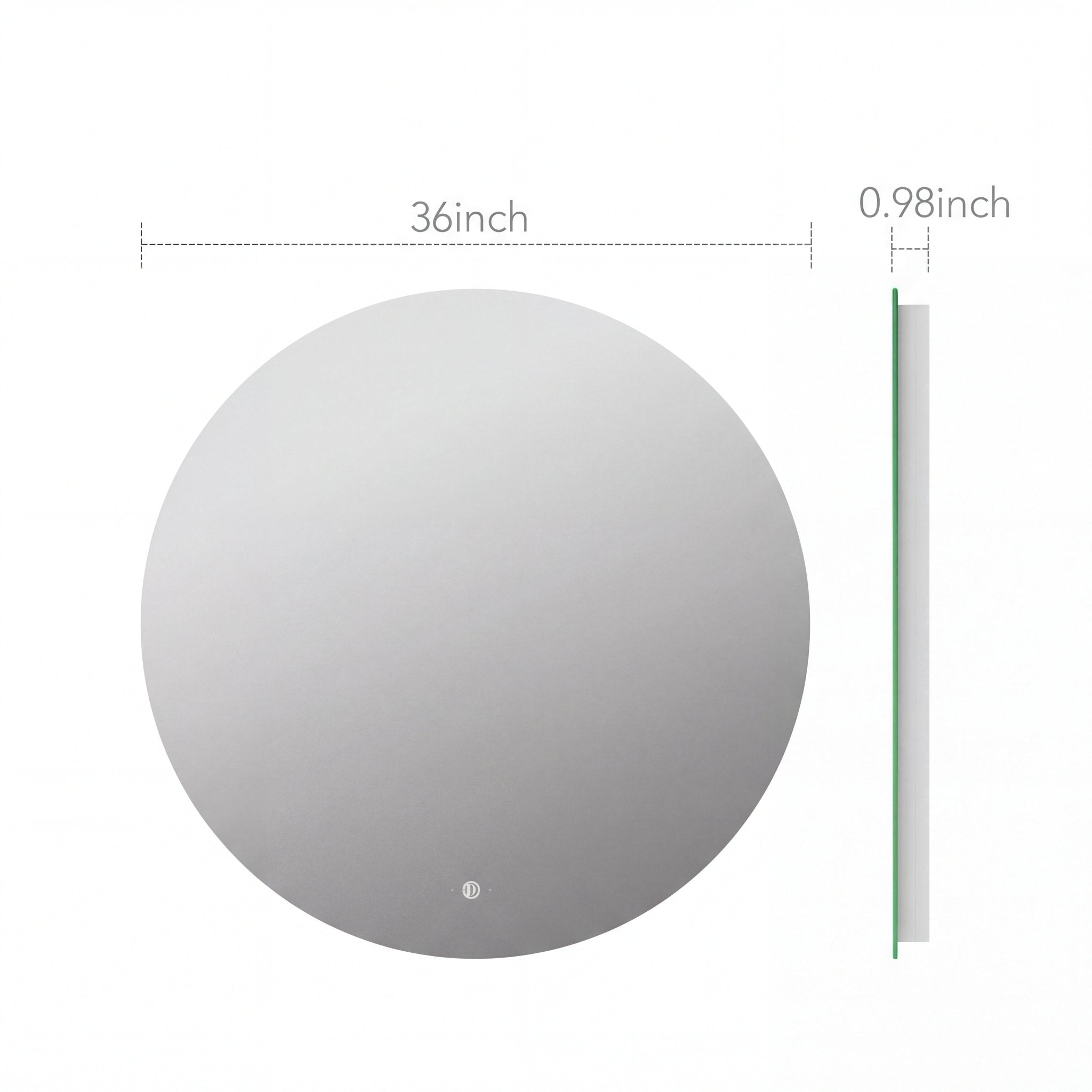 Round LED Bathroom Mirror with Sensor Switch, Dimmable Backlit Anti - Fog Vanity Mirror - LED MIrror30"x30"