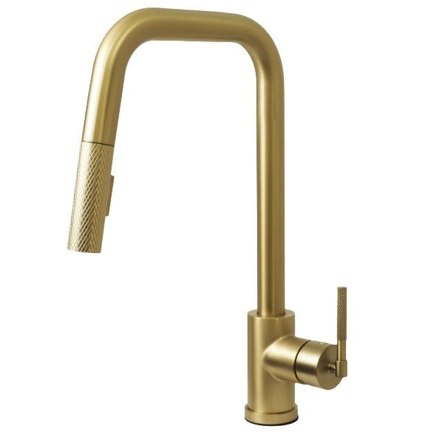 Single handle Pull - down Spray Kitchen Faucet - N23200 - FaucetBrushed Gold NeoNova Decor