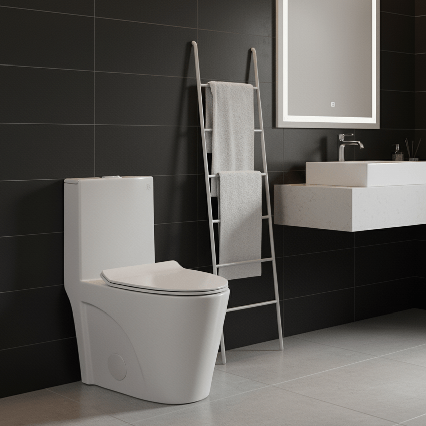 Siphonic One - Piece Toilet with Dual - Flush, North American Standard - toilet NeoNova Decor