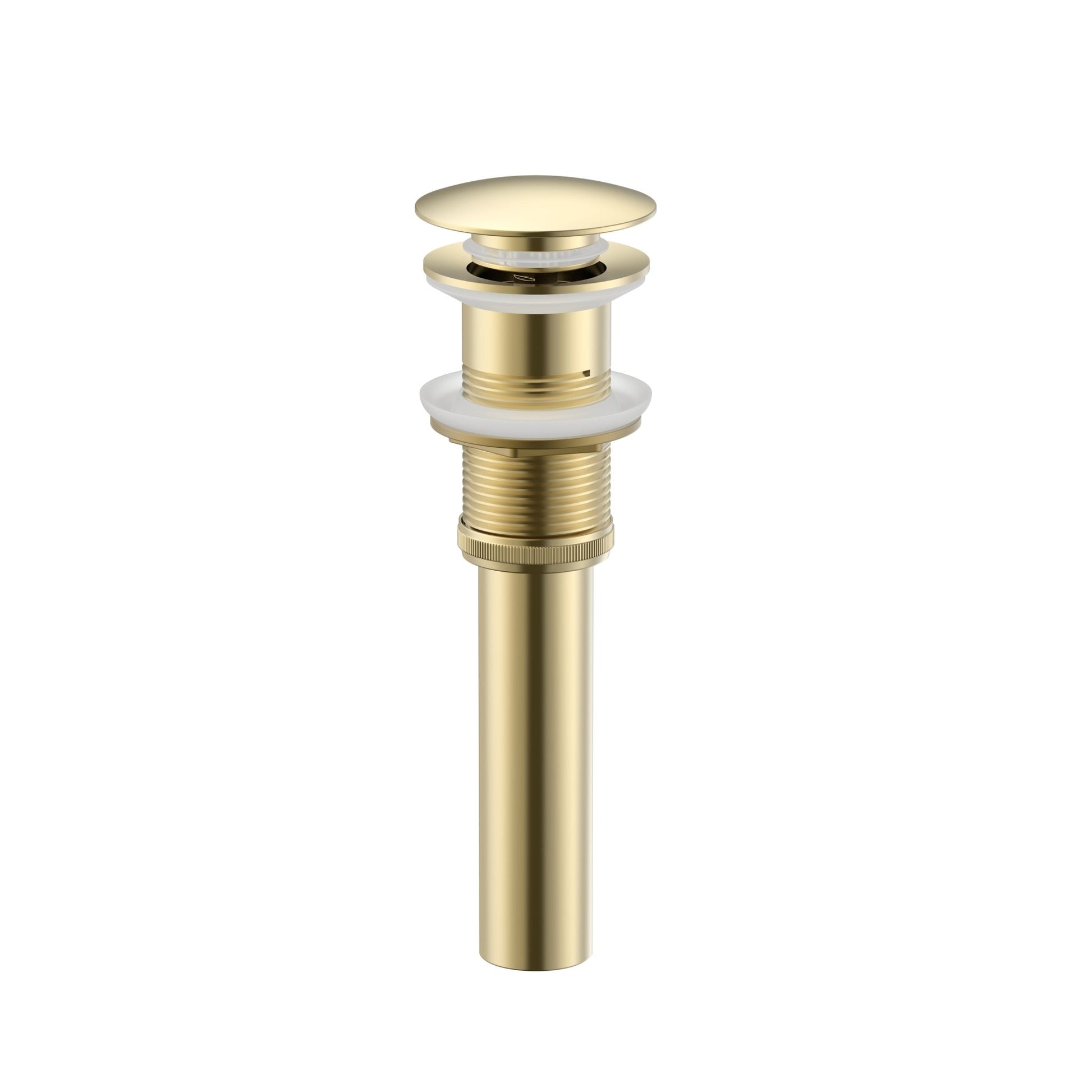 Solid Brass Pop-Up Drain (No Overflow) -HardwareGold