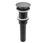 Solid Brass Pop - Up Drain (No Overflow) - Matte Black NeoNova Decor