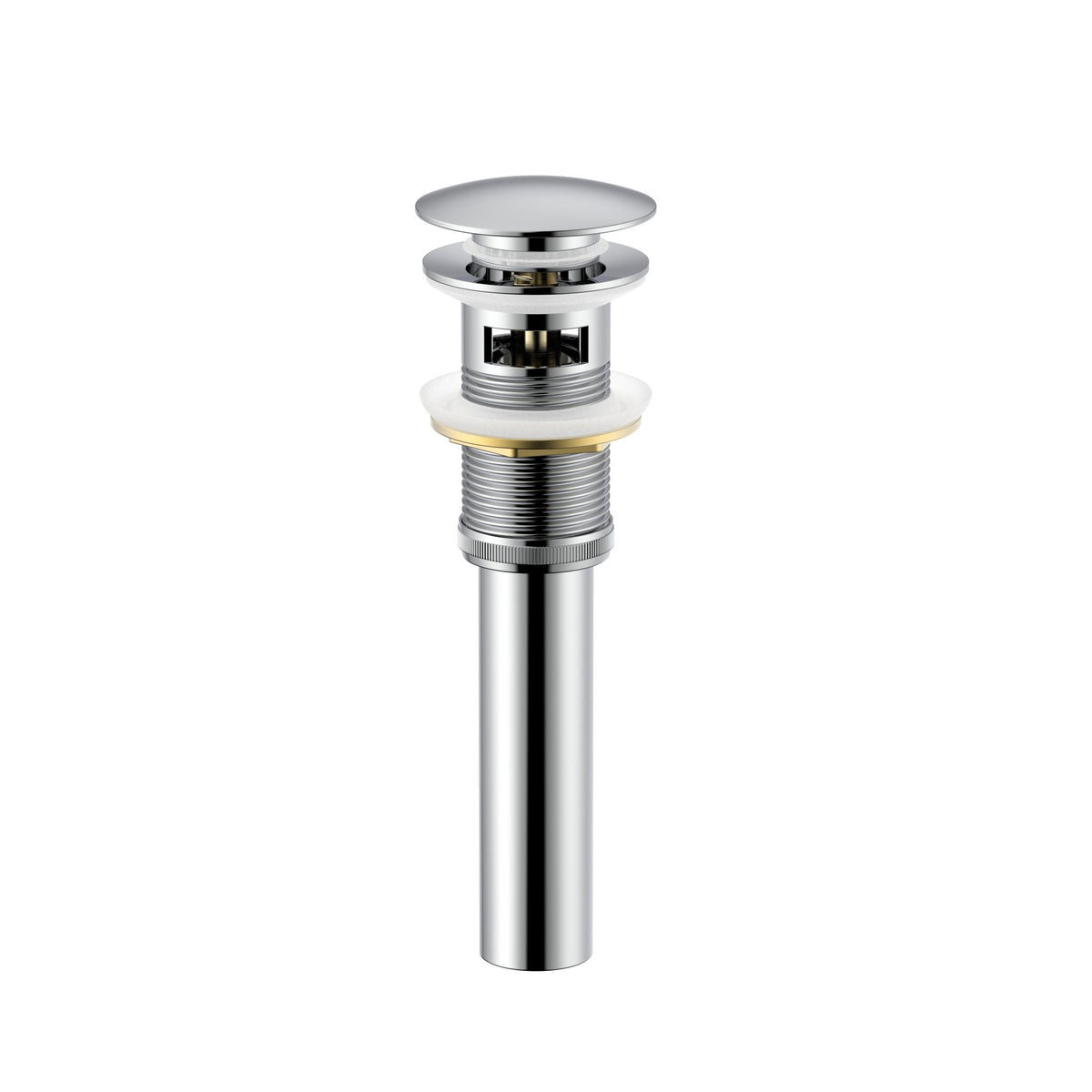 Solid Brass Pop-Up Drain with Overflow -HardwareBrushed Rose Gold