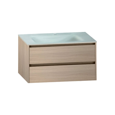 Thermoformed Sintered Stone Top with Elegant Floating Bathroom Vanity - VanityAGHTQ NeoNova Decor