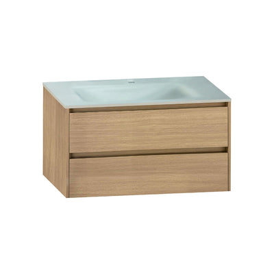 Thermoformed Sintered Stone Top with Elegant Floating Bathroom Vanity - VanityZMR NeoNova Decor