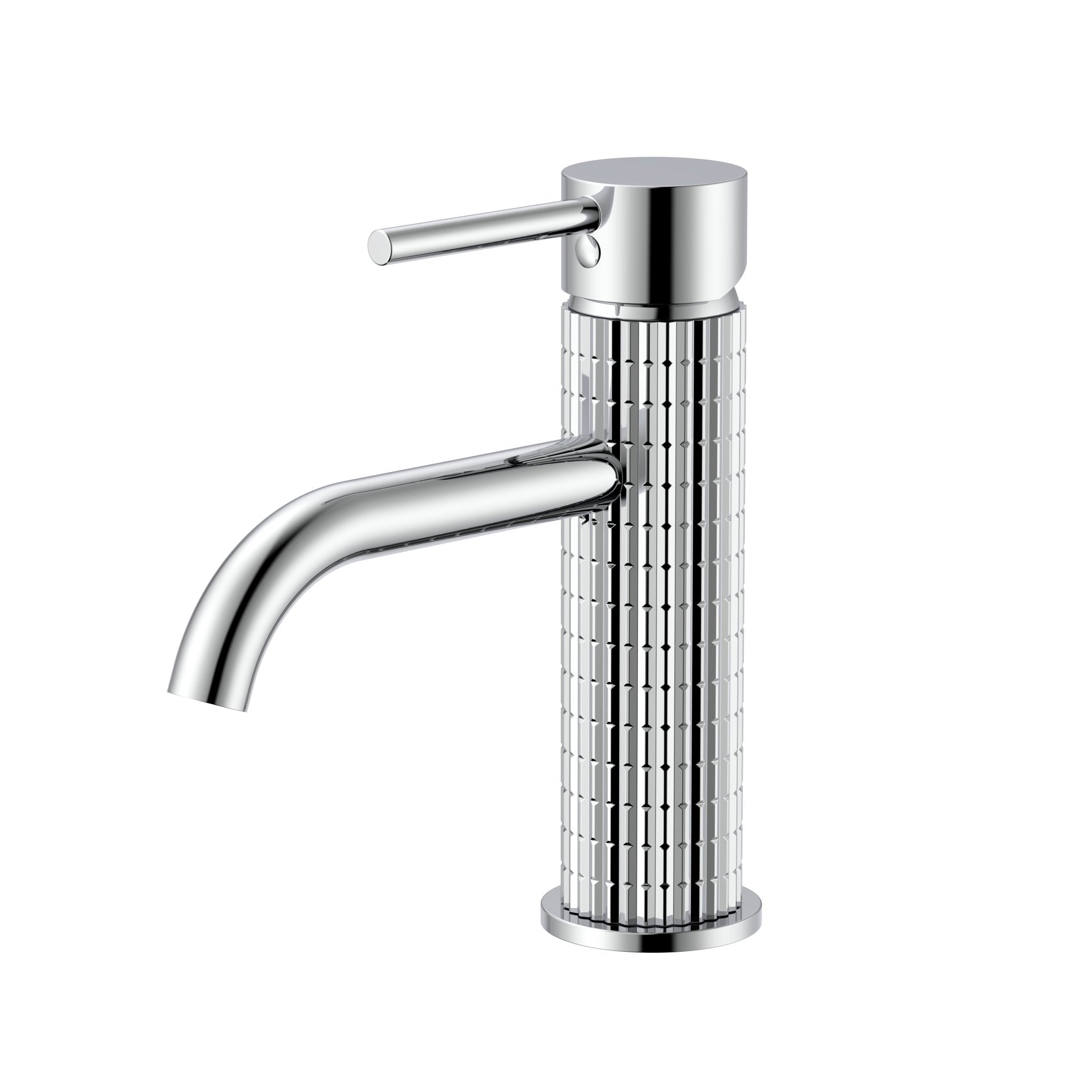 Velva AURA Collection | Full - Body Etched Single - Hole Faucet (cUPC) - FaucetPolished Chrome