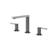 Velva AURA Collection | Modern Light Luxury Widespread Faucet with Knurled Detailing -FaucetGun Metal