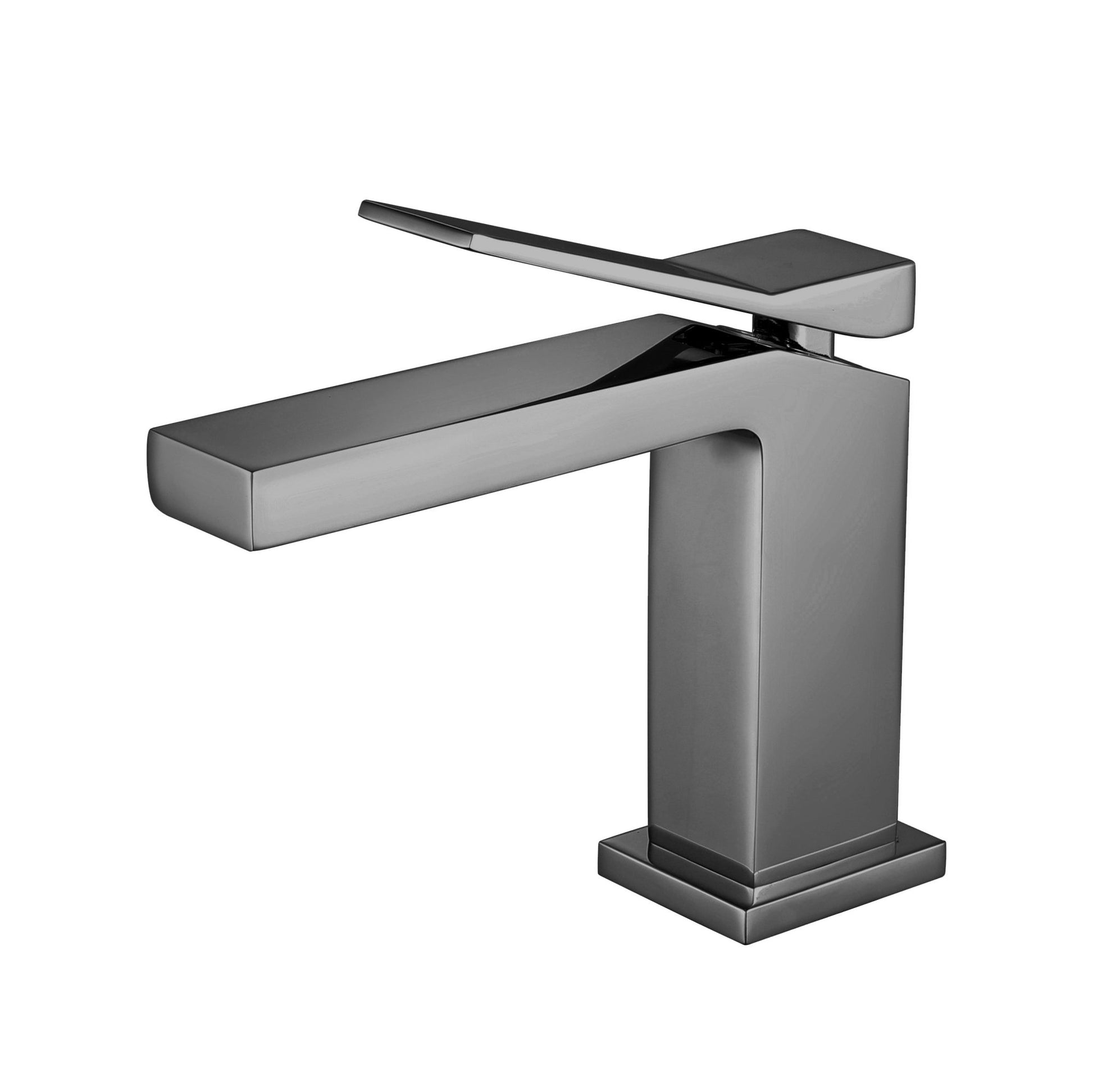 Velva EDGE Collection | Forward - Leaning Angular Faucet in Solid Brass (cUPC) - FaucetGun Metal