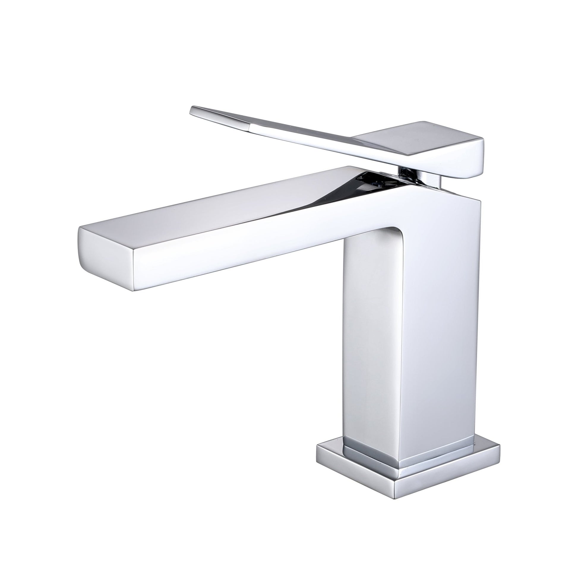 Velva EDGE Collection | Forward - Leaning Angular Faucet in Solid Brass (cUPC) - FaucetPolished Chrome