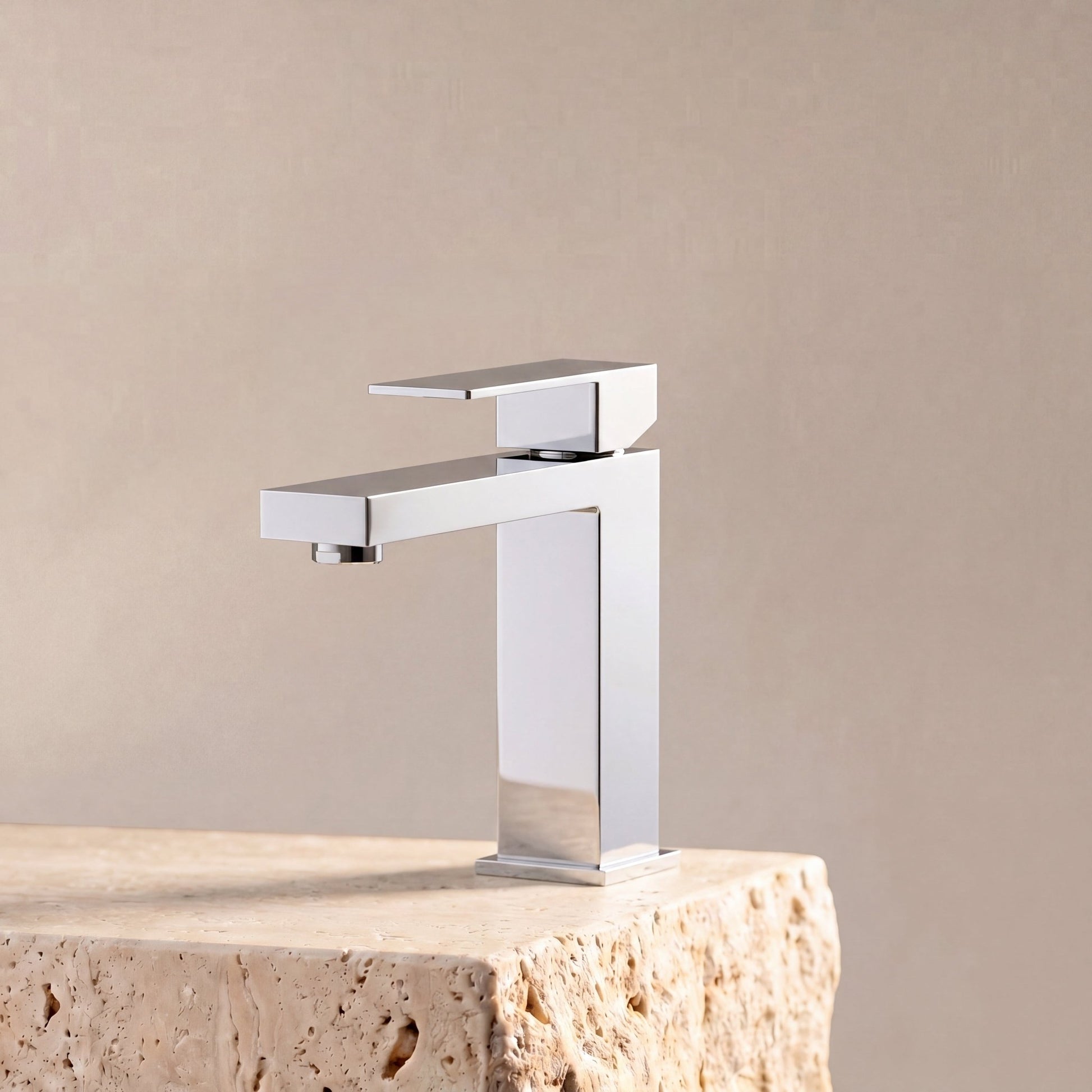 Velva EDGE Collection | Forward - Leaning SUS304 Stainless Steel Faucet (cUPC) - FaucetPolished Chrome