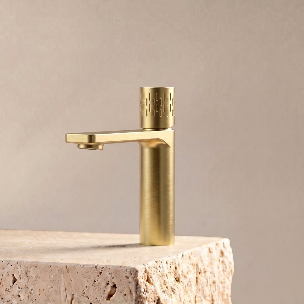 Velva LUNA Collection | Matrix Edition Single - Hole Faucet - FaucetBrushed Gold