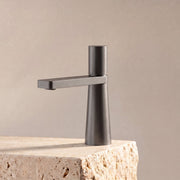 Velva LUNA Collection | Tapered Sculptural Single - Hole Faucet - FaucetGun Metal
