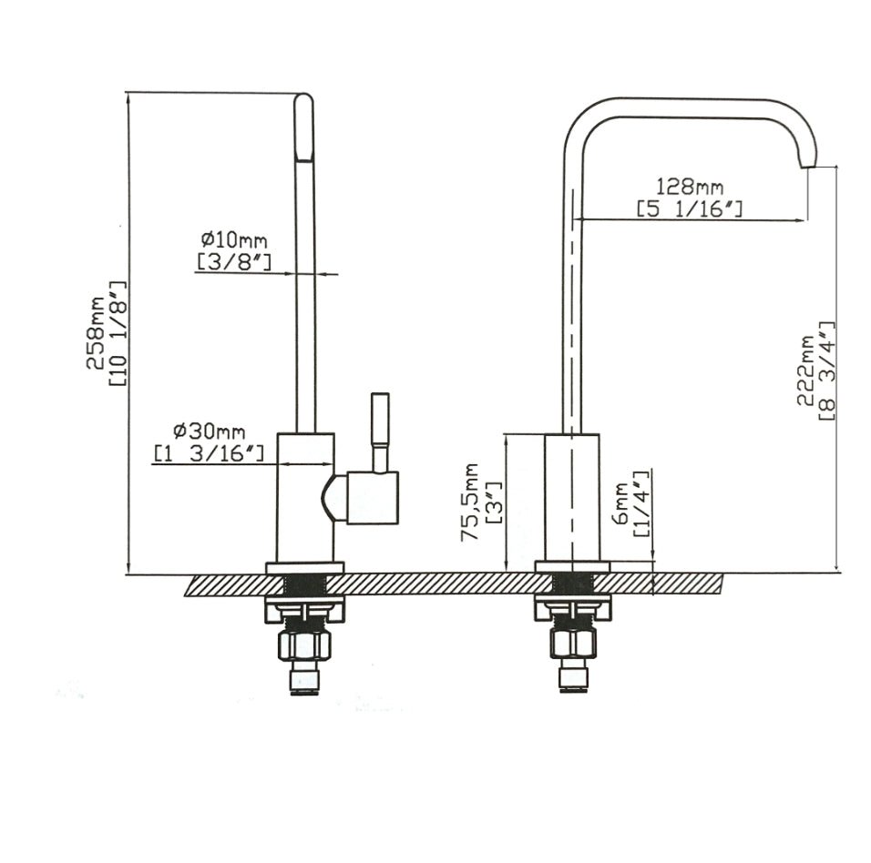 Water Filter Faucet - N20K979 - FaucetBrushed Gold NeoNova Decor