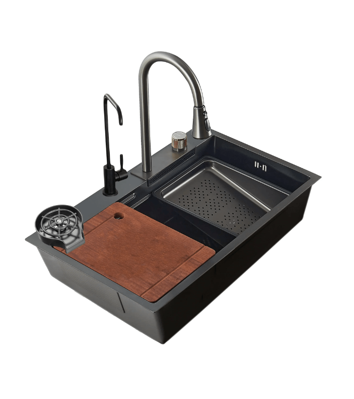 Waterfall Workstation Kitchen Sink with Cup washer - ADL - 7546H - Faucet NeoNova Decor