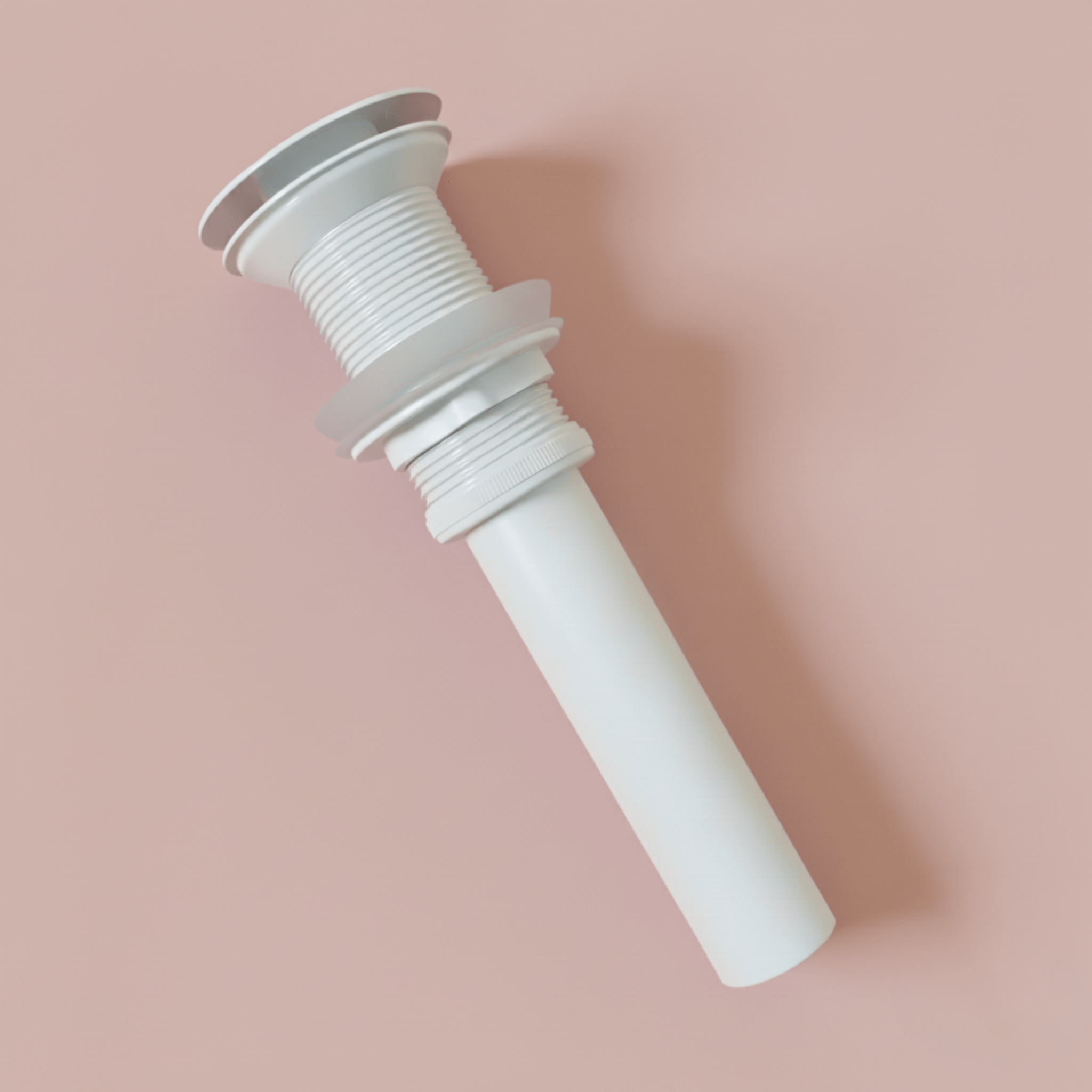 White Pop - Up Drain without Overflow, Brass Vanity Sink Drain Stopper - FixturesPure White NeoNova Decor